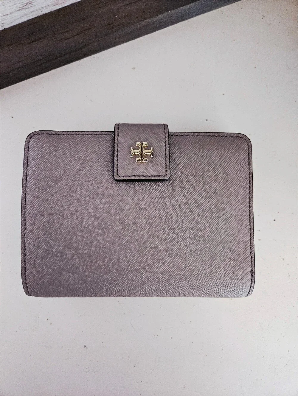 Tory Burch Saffiano Leather Emerson French Bifold Wallet